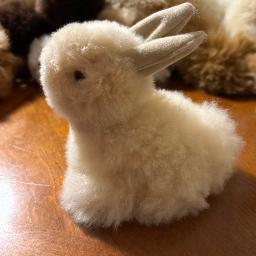 Alpaca fur rabbit very soft 5.6” hand made